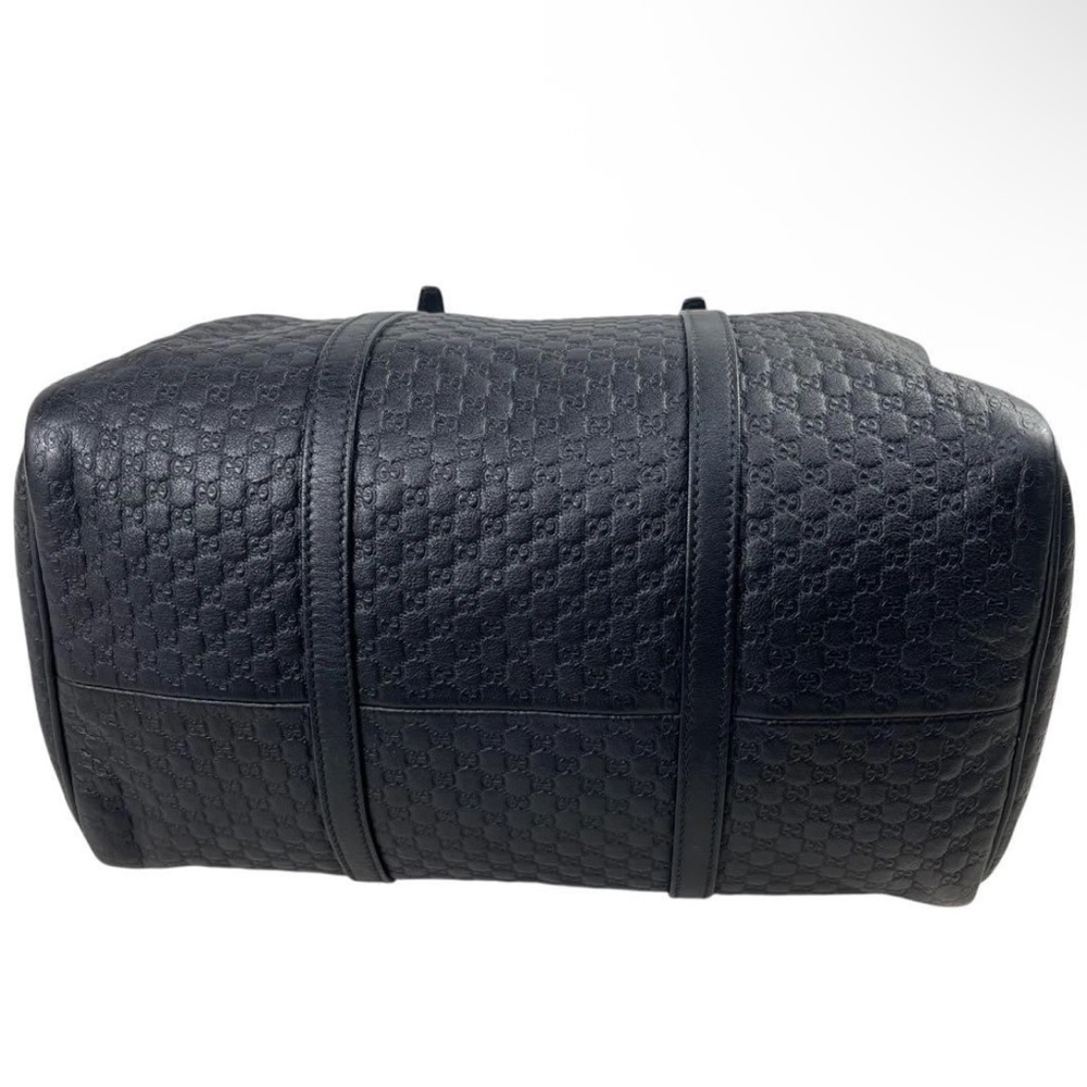 Gucci Black Leather Monogram Bag - Picture 7 of 13